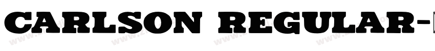 Carlson Regular字体转换